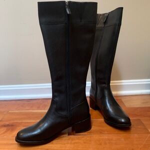 NWT Cole Haan Black Cora Riding Boot